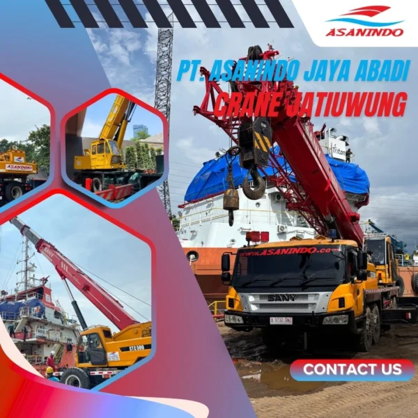 Mobile Crane 50 Ton untuk Kawasan Industri Jatiuwung Tangerang — PT Asanindo Poster armada mobile crane 50 ton PT Asanindo Jaya Abadi tersedia untuk sewa crane di kawasan industri Jatiuwung Tangerang
