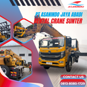 Unit mobile crane PT Asanindo dengan outrigger terpasang di lokasi proyek Sunter